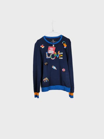 MY BRAND Sweatshirts Heren maat L Marineblauw Vintage, Ophalen of Verzenden, Nieuw