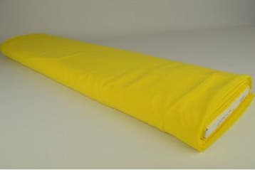 Gele chiffon stof  - 15 of 50 meter rol, 120 cm of meer, Geel, Ophalen of Verzenden, Polyester