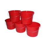 Emmers - Huishoudemmers - 10 liter - Set van 5 stuks - 8, Ophalen of Verzenden, Nieuw