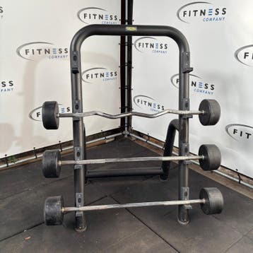 Technogym - Barbell Rack - Incl. Barbells - Zwart, Sport en Fitness, Ophalen of Verzenden, Nieuw, Overige typen