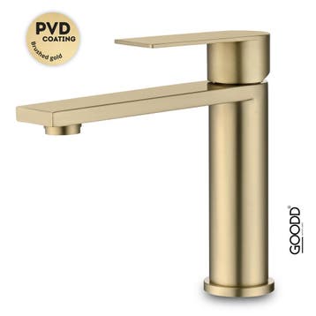 Wastafelkraan - Kraan - Mengkraan - Goud - Rvs - premium, Ophalen of Verzenden, Nieuw