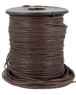 Waxkoord Rol (70 m) Chocola 1 mm, Nieuw