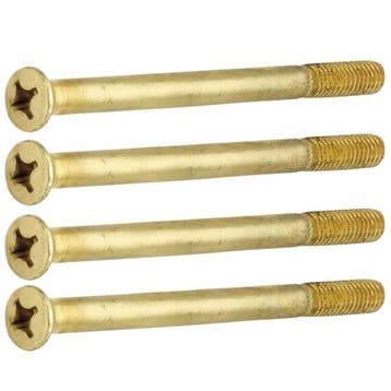 Set van 4 bouten M6x110 mm messing gelakt, Verzenden, Nieuw
