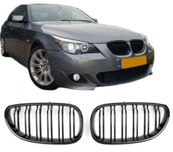 Grille glans zwart geschikt voor Den BMW 5 Serie E60 E61 |, Auto diversen, Tuning en Styling