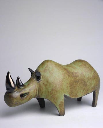 Urszula Despet - Green Rhinoceros