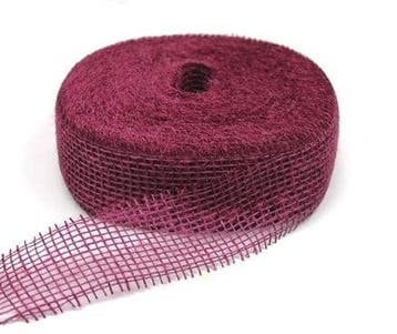 Jute band Seringen 5 cm rol 40 meter, Ophalen of Verzenden, Nieuw