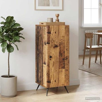 vidaXL Dressoir Oud hout 33 x 34,5 x 90 cm Bewerkt hout, Verzenden, Nieuw, Overige houtsoorten, Minder dan 50 cm