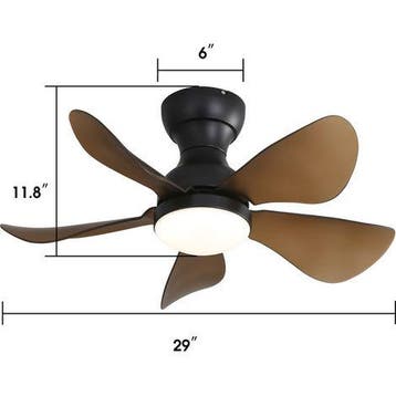 Plafondventilator met verlichting - Plafondlamp met ventilat, Witgoed en Apparatuur, Verzenden, Zo goed als nieuw