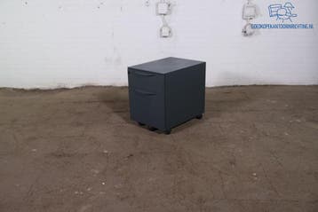 Mewaf ladeblok antraciet verrijdbaar 1 lade archieflade, Overige materialen, Minder dan 50 cm, Gebruikt, Verzenden