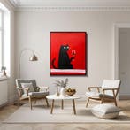Tetiana Zaitseva - Acrylic Painting XL Chill Cat no 129