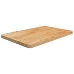 vidaXL Wastafelblad 60x40x2,5cm behandeld massief hout, Verzenden, Nieuw, Bruin