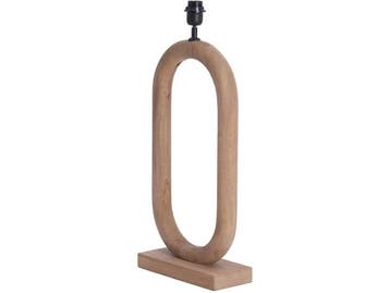 Light & Living Paceco - Tafellamp - Houten lampvoet - Bruin, Huis en Inrichting, Lampen | Tafellampen, Verzenden, Nieuw