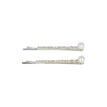 Schuifspeldjes 6cm - Recht Model - Strass Steentjes & Parel, Nieuw