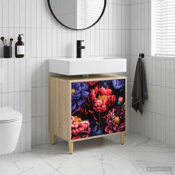 vidaXL Badkamerkast KIEL Sonoma 60 x 40 x 60 cm Bewerkt hout, Verzenden, Nieuw