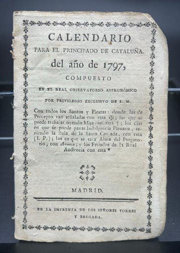 Real Observatorio Astronómico - Calendario para el