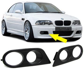 Mistlamp covers passend voor BMW 3 serie E46 met M3 of EV..., Verzenden, Nieuw