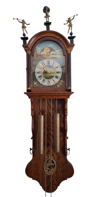 Friese staartklok - typenummer UW 07029 - Vintage Hout,