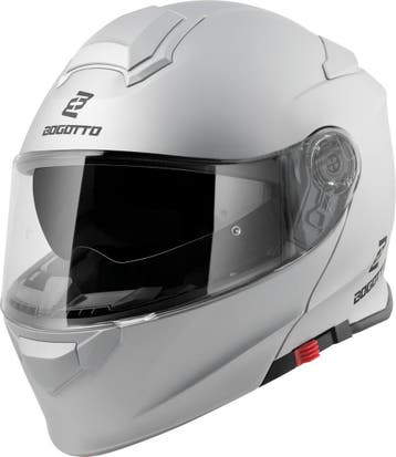 Bogotto H271 Zilver Systeemhelm, Motoren, Kleding | Motorhelmen, Systeemhelm, Nieuw met kaartje, Overige merken, Heren