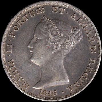 Portugal. 500 Reis | 1846 | D. Maria II | Silver (Zonder
