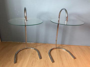 IKEA - Bijzettafel (2) - RY 1990 - Staal Chroom
