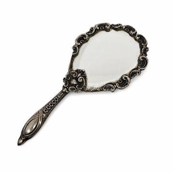 Handspiegel - Zilver, Antiek en Kunst