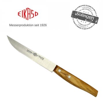 Eikaso Solingen Solingen Steakmes – Glad Lemmet 12 cm –, Ophalen of Verzenden, Nieuw, Rvs of Chroom
