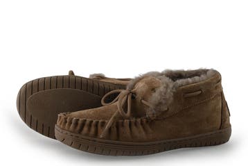 Warmbat Instappers in maat 40 Bruin, Kleding | Dames, Schoenen, Bruin, Verzenden, Instappers, Zo goed als nieuw