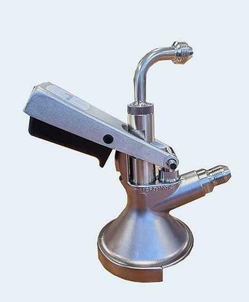 Micro Matic vlak a schuif koppeling met 90c bocht 2x 3/8, Verzenden