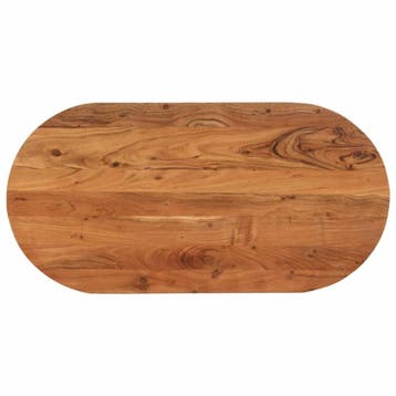 Eettafel blad ovaal 120cm - Laatste Stuk! - 36% Korting, 100 tot 150 cm, Rustiek, Nieuw, Tafelblad