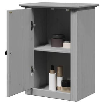 vidaXL Badkamerwandkast BODO 44x30x60 cm grijs, Huis en Inrichting, Badkamer | Badkamermeubels, Verzenden, Nieuw, (Half)hoge kast