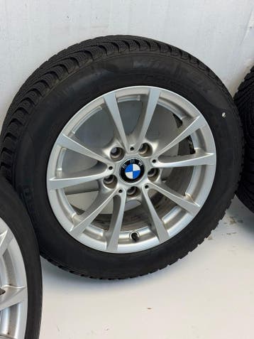 Org.205/55R16 BMW 3-serielichtmetalen velgenset winterbanden, Auto-onderdelen, Banden en Velgen, Gebruikt, 16 inch, Banden en Velgen