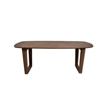 Eettafel Cortez mangohout 200x100 cm - walnoot, Ophalen of Verzenden, Nieuw
