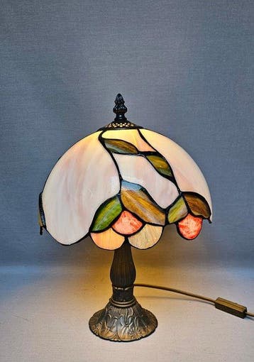 Tafellamp - Glas-in-lood - Tafellamp in Tiffany-stij, Nieuw