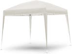 Partytent - Opvouwbaar - 3x3 m - Paviljoen - Easy up - Beige, Verzenden, Zo goed als nieuw