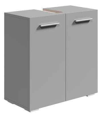 Wastafelkast Jupiter 60 x 30 x 60 cm Mat Grijs, Huis en Inrichting, Badkamer | Badkamermeubels, Verzenden, Nieuw, Wastafelkast