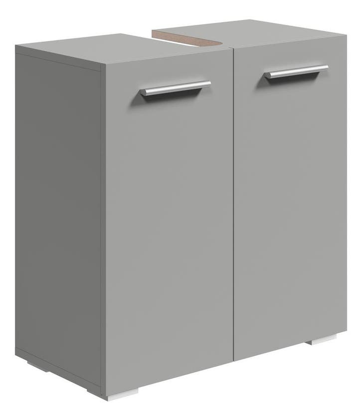 Wastafelkast Jupiter 60 x 30 x 60 cm Mat Grijs, Huis en Inrichting, Badkamer | Badkamermeubels, Nieuw, Wastafelkast, Verzenden