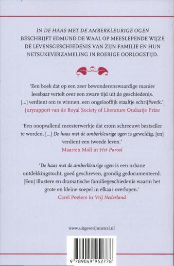 De haas met de amberkleurige ogen 9789049952778, Verzenden, Gelezen, Edmund de Waal