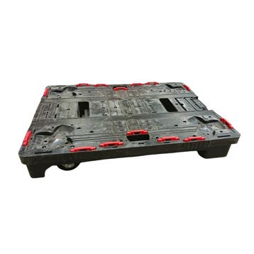 Rolplateau, zwart, 80 x 60 x 20 cm, 2 vaste wielen, 2, Ophalen of Verzenden, Overige typen, Emtrade NL