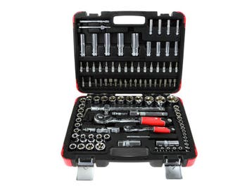 Doppenset - Doppendoos - 1/2 En 1/4 Duims - Gereedschap Set, Auto diversen, Autogereedschap, Ophalen of Verzenden, Nieuw