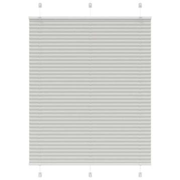 vidaXL Plissé rolgordijn 110x100 cm stofbreedte 109,4 cm, Verzenden, Nieuw, Grijs