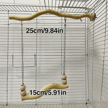 Houten Vogel Speeltuin met Schommel en Zitstok - Verrijking, Dieren en Toebehoren, Vogels | Overige Vogels