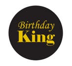 2-delige Birthday King set goud met vlinderdas en sjerp, Verzenden, Nieuw, Versiering, Verjaardag
