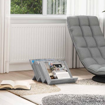 vidaXL Tijdschrift Rek Grijs Sonoma 53 x 40 x 28,5 cm, Verzenden, Nieuw