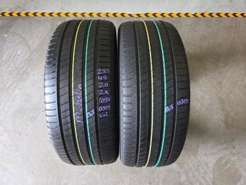 255/45/20 105V VOL MICHELIN ZOMERBANDEN 5,8MM PROFIEL 2X, Ophalen, Gebruikt, 255 mm, Band(en)
