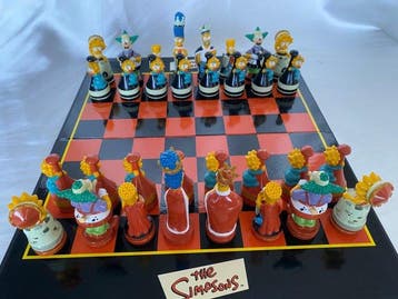 Juego de ajedrez - The Simpsons 3-D Chess Set - Vintage 2000, Nieuw in verpakking