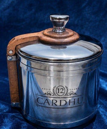 Cardhu 12 Years Whisky Ice Bucket – Stainless Steel & Wood -