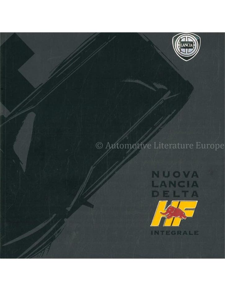 1991 LANCIA DELTA HF INTEGRALE BROCHURE ITALIAANS, Boeken, Auto's | Folders en Tijdschriften