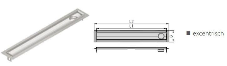 ACO FlexDrain E douchegoot  687 VFE, Doe-het-zelf en Verbouw, Sanitair, Ophalen of Verzenden