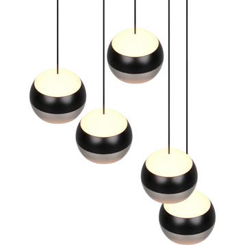 LED Hanglamp - Trio Select Orbit - 5 Lichtpunten van 8 Watt, Ophalen of Verzenden, Nieuw, Metaal, Overige fittingen