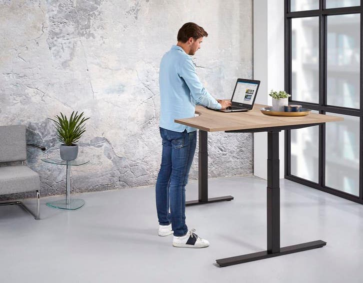Zit/sta bureau met wingblad | 180/80 x 120/60cm, Zakelijke goederen, Kantoor en Winkelinrichting | Kantoormeubilair en Inrichting